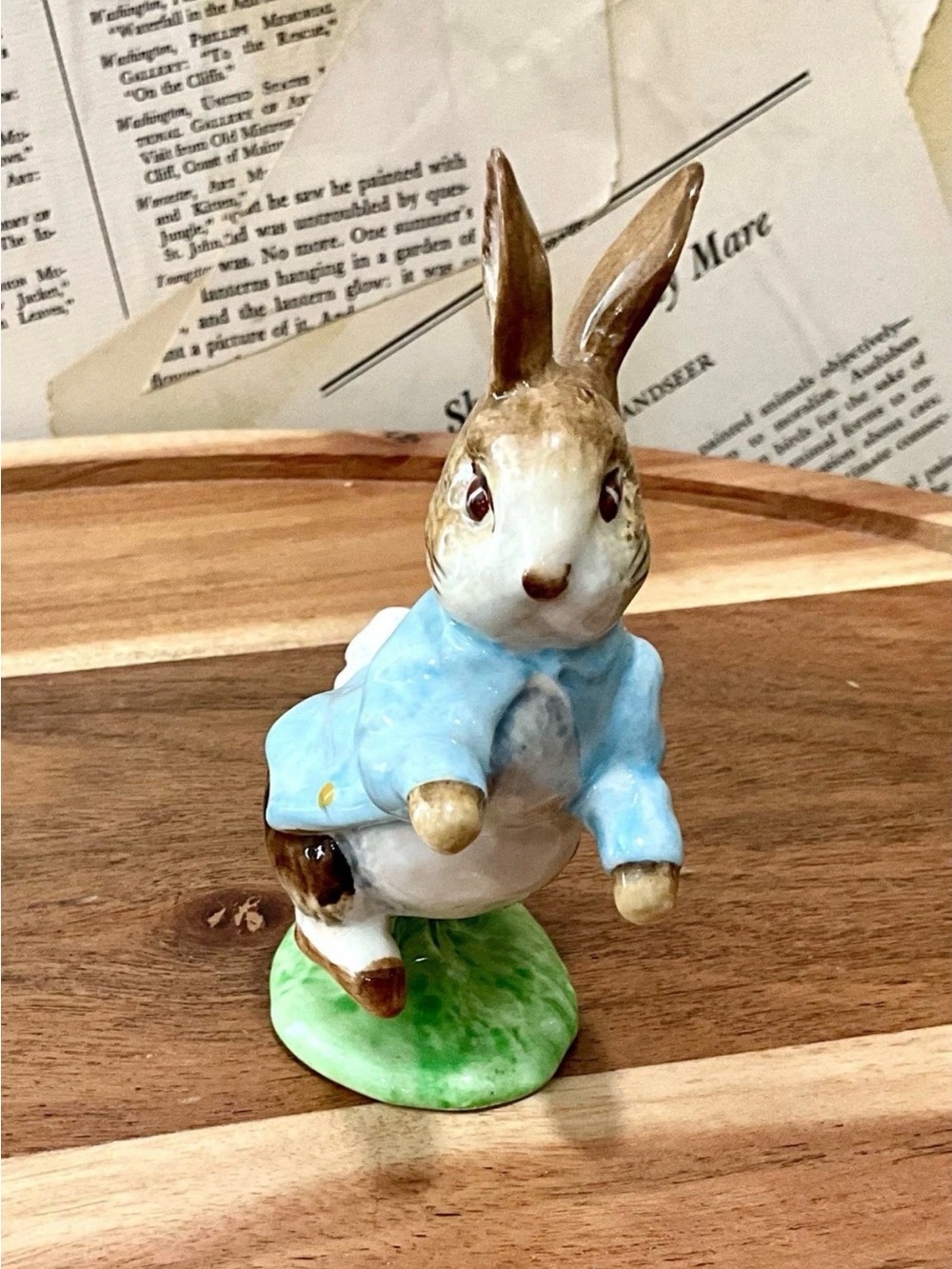 Vintage Beatrix Potter Figurine Beswick England Peter Rabbit 1948 Mint